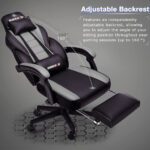 BOSSIN Gaming Chairs with Footrest,Big and Tall Gamer Chair with Headrest and Lumbar Support