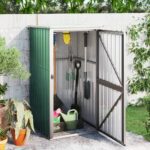 Metal Garden Tool Shed in 4 Colours / 3 Sizes