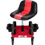 FreekyFit Rolling Stool with Wheels,Adjustable Shop Stool Mechanic Stool Seat