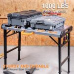 WORKESS Metal Welding Table Folding Welding Adjustable 1000 lbs