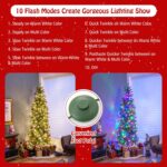 GOFLAME 5ft Pre-lit Pencil Christmas Tree,Artificial Christmas Tree with 180 LED Lights