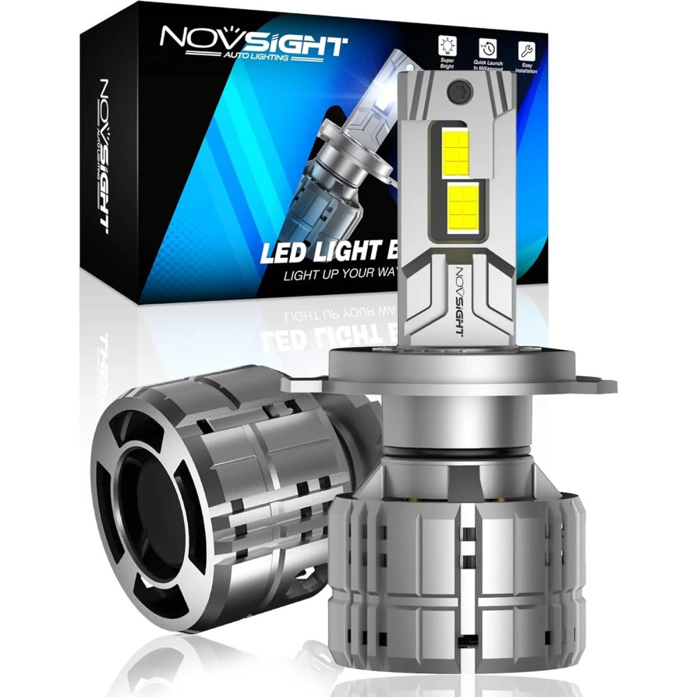 NOVSIGHT H4 Bulbs Ultra Bright H4 Fog Bulbs,Pack of 2 NOVSIGHT H4 Bulbs Ultra Bright H4 Fog Bulbs,Pack of 2