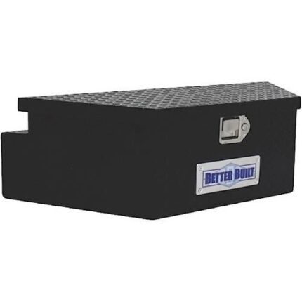 BETTER BUILT 66212321 UTILITY TRAILER TONGUE TOOL BOX,BLACK,WIDE,V SHAPED 39INX16.5INX12IN