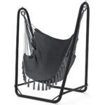 TOREVSIOR Unique U-Shaped Hammock Chair with Stand,Sturdy & Rust-Resistant