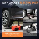 STANDTALL Electric Car Jack Kit 5 Ton 12V Car Jack Hydraulic