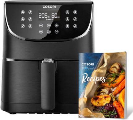 COSORI Air Fryer Oven With Rapid Air Circulation,100 Recipes Cookbook,3.5L Air Fryers For Home Use With One-Touch Digital Screen,11 Cooking Presets,Nonstick Basket,Shake Remind,1500W