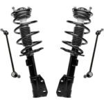 Detroit Axle - Front Struts Sway Bars Struts w/Coil Spring 2 Sway Bar