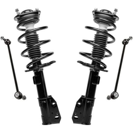 Detroit Axle - Front Struts Sway Bars Struts w/Coil Spring 2 Sway Bar