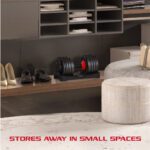 FitRx Smart Bell,Quick Select Adjustable Dumbbell,5-52.5 Lbs