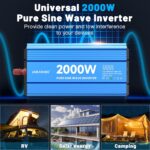 JARXIOKE Watt Pure Sine Wave Power Inverter,for Home