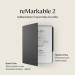 reMarkable 2 &ndash; 10.3&rdquo; Paper Tablet with Marker Plus and Premium Leather Book Folio &ndash; Black