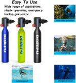 Scuba Diving Tank,0.5L Constant Pressure Mini Scuba Tank,Dive Tanks with On-Off Valve,5-10 Minutes Underwater Capability,Portable Mini Scuba Tanks,Scuba Diving Tanks with Pump