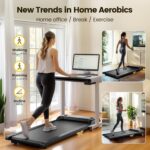TINEF 4 in 1 Portable Treadmill with Incline