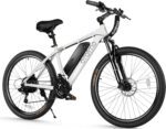 Adult Electric Bike,350W BAFANG Motor (500W Peak),4A 3H Fast Charging,468Wh Li-Ion Battery,21 Speed Gears,Air Saddle,45 Miles 20 MPH 26" Mountain Bike Electric Bike