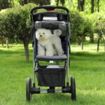 VIAGDO Premium Heavy Duty Pet Stroller for Small Medium Dogs & Cats