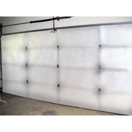 US Energy Products White Reflective Foam Core 2 Car Garage Door Insulation Kit 18FT