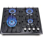 FORIMO Gas Cooktop 22Inch,Built in Gas Cooktop 4 Burners Stainless Steel Stove