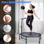 ONETWOFIT Rebounder Trampoline Silent Mini Trampoline