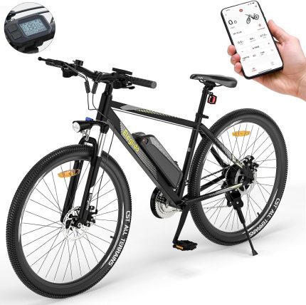 Eleglide Electric Bikes,M1 Plus Electric Mountain Bike 27.5"/29" Electric Mountain Bike 12.5Ah Battery,LCD Display,Shimano 21 Speed,Urban E-Bike for Adults