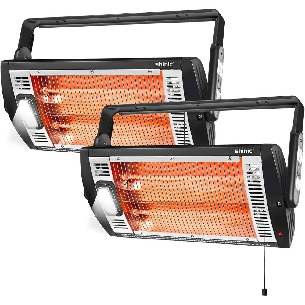 Shinic 2 Packs Electric Garage Heaters,90 Degree Rotation,5 Mode Settings Shinic 2 Packs Electric Garage Heaters,90 Degree Rotation,5 Mode Settings