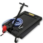 DEXSO 17 Gallon Oil Drain Pan with Hand Pump & 8 Ft Hose