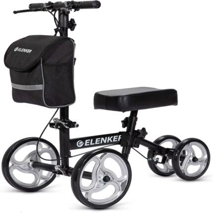 Elenker Knee Walker Steerable Medical Scooter Crutch Alternative