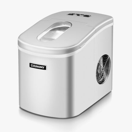 Euhomy Portable Compact Ice Maker Sliver