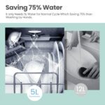 COMFEE' Mini Dishwasher Countertop with 5L Water Tank