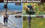 MIYAY Metal Detector for Adults with LCD Display,High Accuracy Waterproof Pinpoint 5 Modes