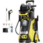 Le Hao Power Washer Touch Screen Adjustable Pressure,4 Nozzles