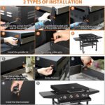 Mofeez Griddle Lid Cover Blackstone Griddle Top 36 inch with Hood