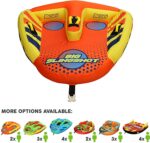 Big Glider Towable,Inflatable Water Tube for 4,Boating Tube for Lake,Beach,River,Snow Watersports Towables has Dual Boston Valve for Quick Inflation,Deflation ?C 4 Man Toys Floats