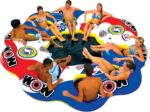 Inflatable Floating Island For Up To 10 people - Water Raft Tube For Adults