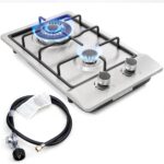 Forimo 12 Inch Stainless Steel Gas Stove Top Dual Fuel Easy to Clean
