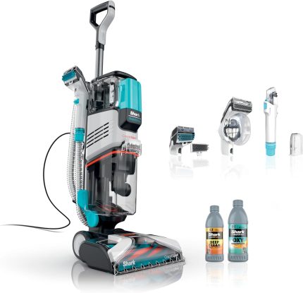 Shark CarpetXpert EX201 Carpet Cleaner, Cyan ?C Deep Cleaning with StainStriker, Perfect for Pets, Includes Spot & Stain Remover Tools