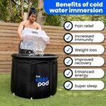 The Cold Pod Ice Bath Tub for Athletes XL: Cold Plunge Tub Outdoor with Cover
