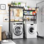 Golpart Over Washer and Dryer Shelves Heavy Duty Laundry Room Storage Organization Clothes Drying Rack