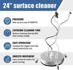Janz Pressure Washer Surface Cleaner with 4 Wheels