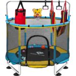 PY SUPER MODE Trampoline for Kids with Enclosure Net