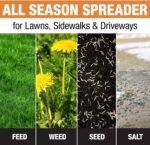 Multi-Purpose Walk Behind Push Spreader 3039632R Grounds Keeper,100 Pound Capacity,Multi Use Tool for Grass Seed,Salt,De-Icer,Fertilizer and Seeds