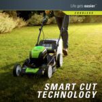 21Inch 80V Lawn Mower,2 2Ah Batteries and Charger Included GLM801601