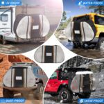 STARTWO Bike Cover with Two Elastic straps and License Plate Window