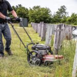 Walk Behind String Mower With 160cc Viper 4-Cycle Engine,22??Cutting Diameter,14??Never-Go-Flat Wheels,Easy Assembly,Adjustable Handlebar,Model # 40314