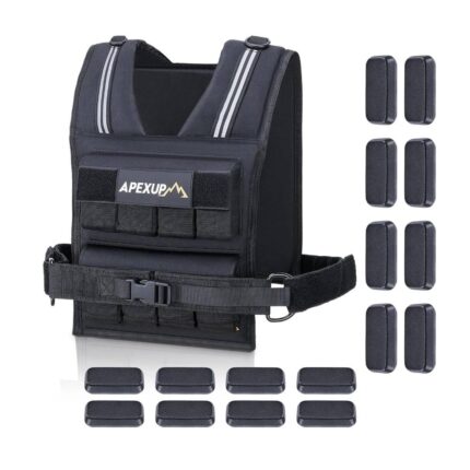 APEXUP Adjustable Weighted Vest with Reflective Stripe