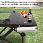 BSARTE METAL Collapsible Grill Stand Fits Ninja Outdoor XSKSTAND