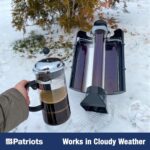 4Patriots Solar Water Heater - Portable Thermos Flask Boils Water Using The Sun