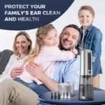 Upwayde Water Powered Ear Cleaner with 6 Reusable Replacement Tips and 3 Water Pressure Modes