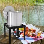 Royal Gourmet Seafood Boiling Kit with Strainer,Outdoor Seafood Boil Pot and Basket