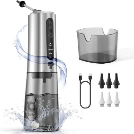 Upwayde Water Powered Ear Cleaner with 6 Reusable Replacement Tips and 3 Water Pressure Modes