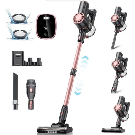 Vexilar Cordless Vacuum Cleaner for Home - 25Kpa Stick Vacuum with Self Standing Design